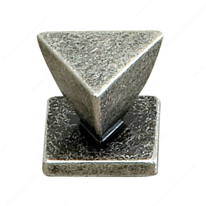 Traditional Metal Knob - 6163, Finish Old Silver