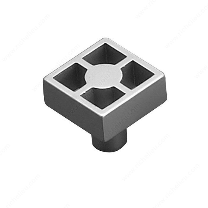 Contemporary Metal Knob - 616, Finish Matte Chrome