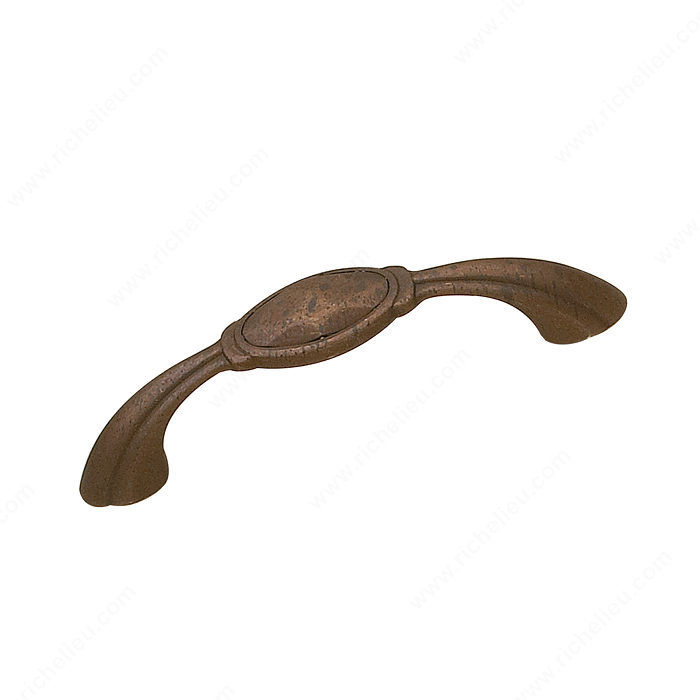 Traditional Metal Pull - 6165, Finish Spotted Bronze, Screw/Nail M4 (Not Included)