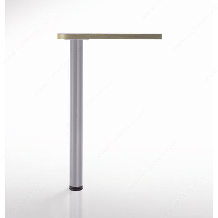 700 mm (27-1/2'') - Adjustable Table Leg - 6167, 20 mm (3/4'') adjustment, Finish Gray