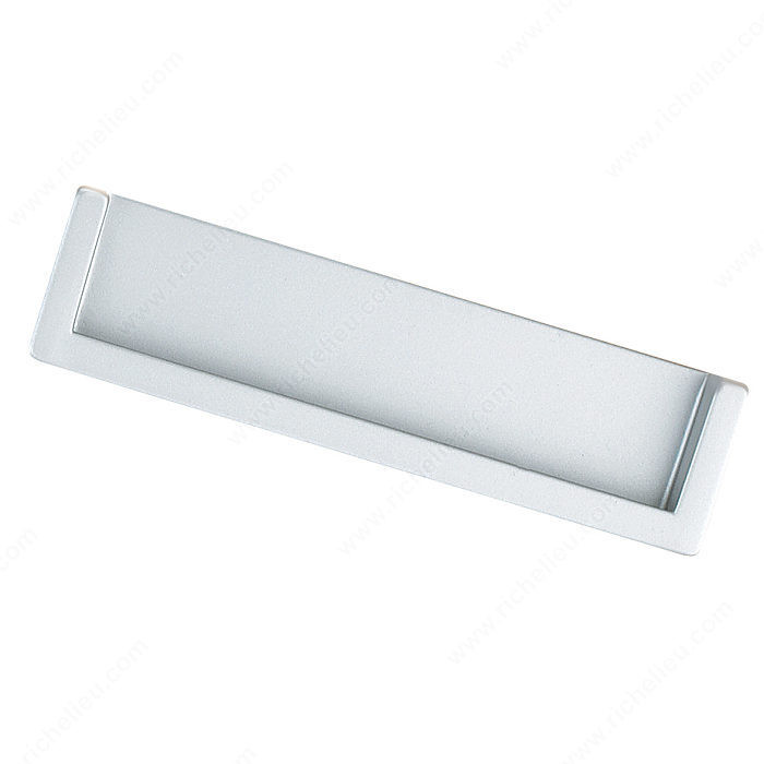 Contemporary Recessed Metal Pull - 6167, Center to Center 160 mm, Length - Overall Dimensions 166 mm, Width - Overall Dimensions 40 mm