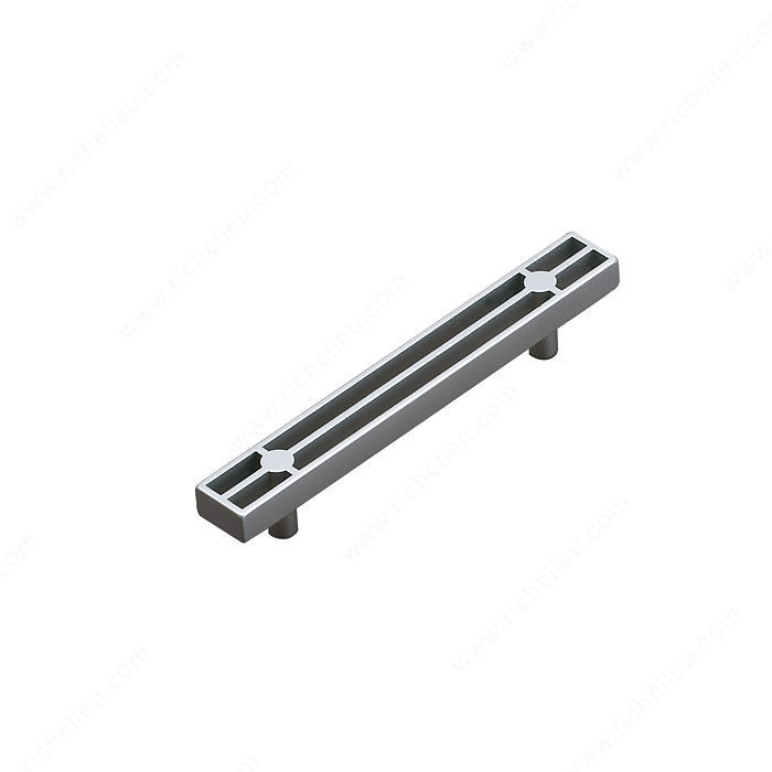 Contemporary Metal Pull - 6169, Finish Matte Chrome