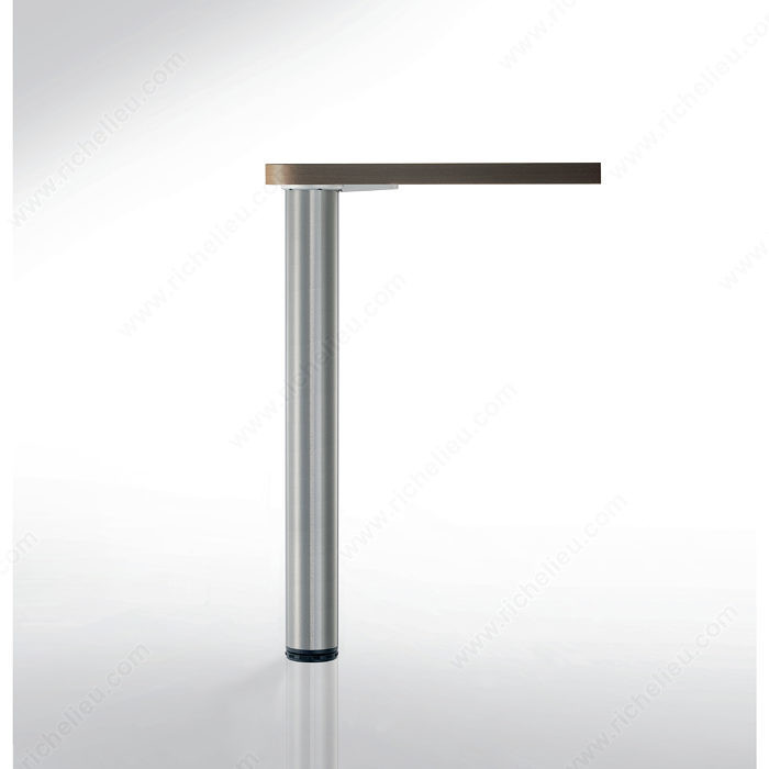 710 mm (28'') - Adjustable Table Leg - 6207, 30 mm (1- 3/16'') adjustment, Finish Chrome