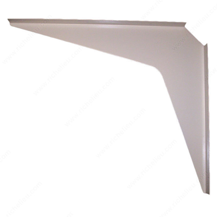 Workstation Heavy-Duty Brackets, Projection - Overall Dimensions 24 in, Height - Overall Dimensions 18 in, Color/Finish White