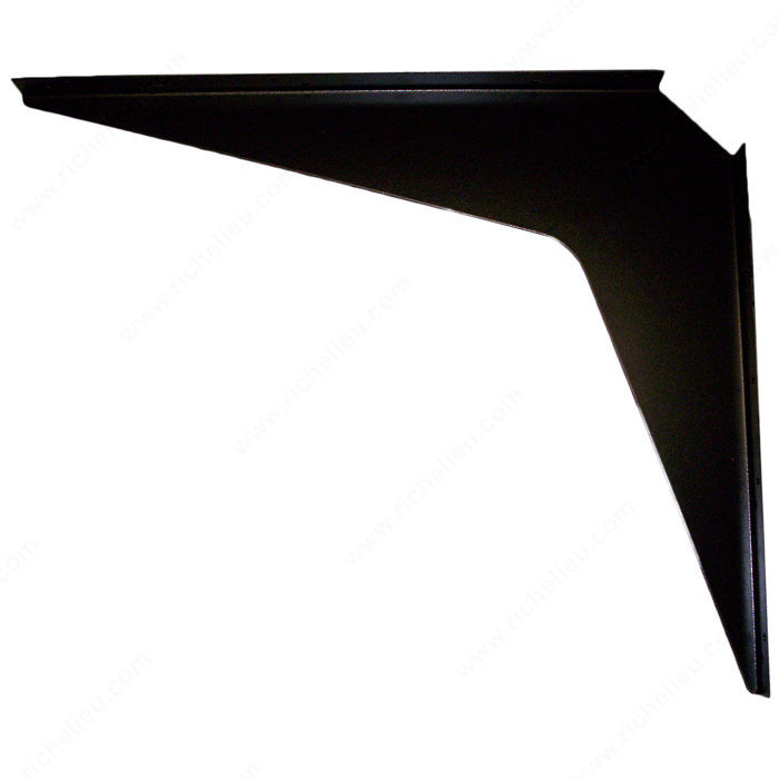 Workstation Heavy-Duty Brackets, Projection - Overall Dimensions 29 in, Height - Overall Dimensions 24 in, Color/Finish Black