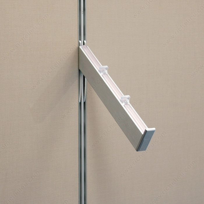 Vertical Double-Insert Support with Pins, Length 180 mm, Load Capacity 60 kg