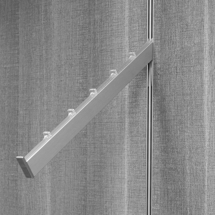 Vertical Double-Insert Support with Pins, Length 340 mm, Load Capacity 50 kg