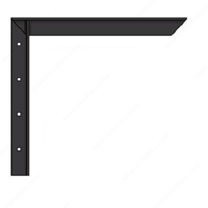 Steel Concealed Brackets, Projection - Overall Dimensions 18 in, Height - Overall Dimensions 18 in