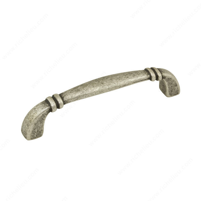 Transitional Metal Pull - 6301, Center to Center 96 mm, Finish Faux Iron