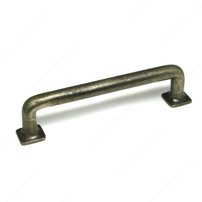 Traditional Bronze Pull - 6328, Center to Center 12 in, Finish Pewter Bronze, Projection - Overall Dimensions 87 mm