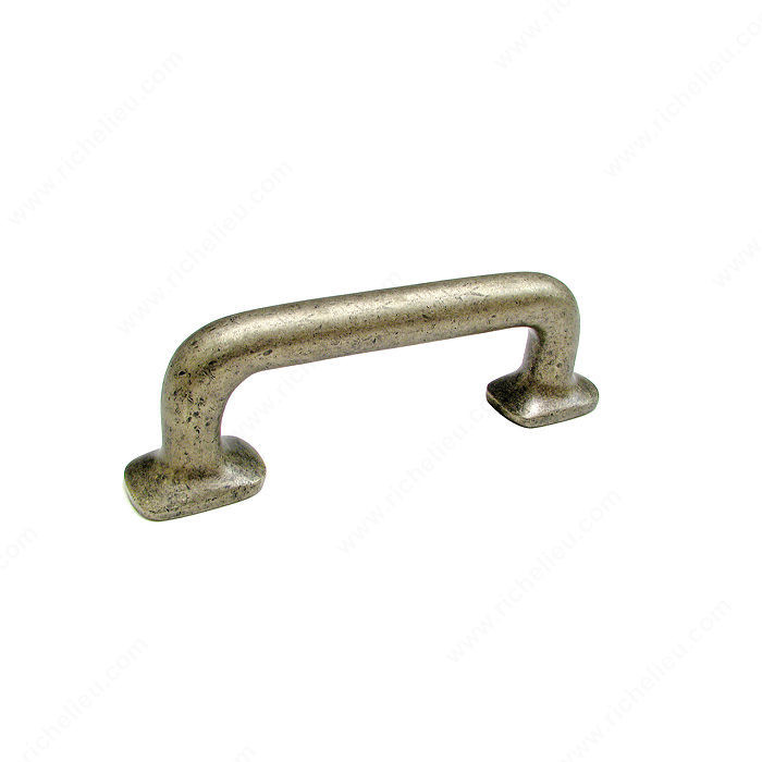 Traditional Bronze Pull - 6328, Center to Center 4 in, Finish Pewter Bronze, Projection - Overall Dimensions 42 mm