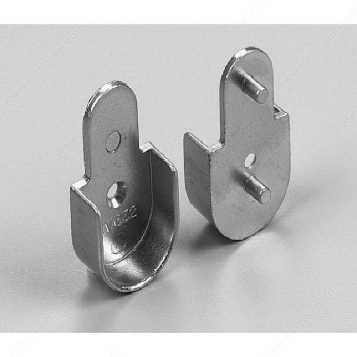 30 mm x 15 mm Open Oval Support - Dowel Mount, Designed for a 30mm x 15 mm rod, Finish Chrome, Material Zamac, Height - Overall Dimensions 2.33 in, Width - Overall Dimensions 1.33 in PRO-PACK 2