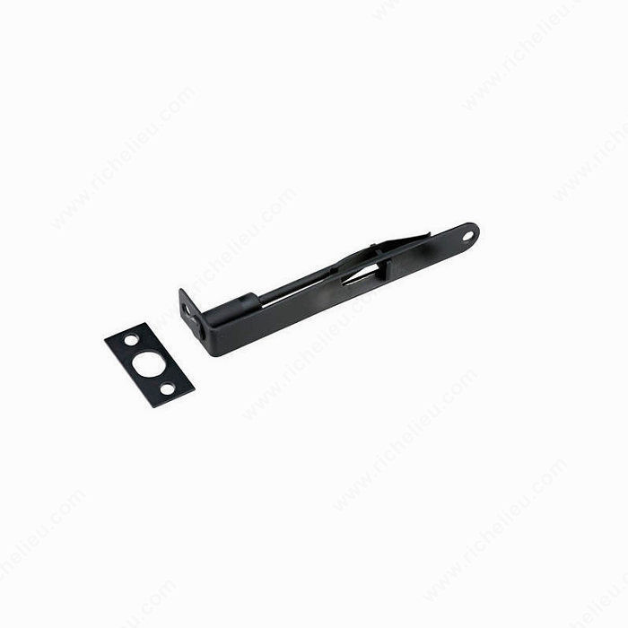 6 Flush Bolt with 5/8 Radius End, Additional safety to doors, Color/Finish Oil-Rubbed Bronze