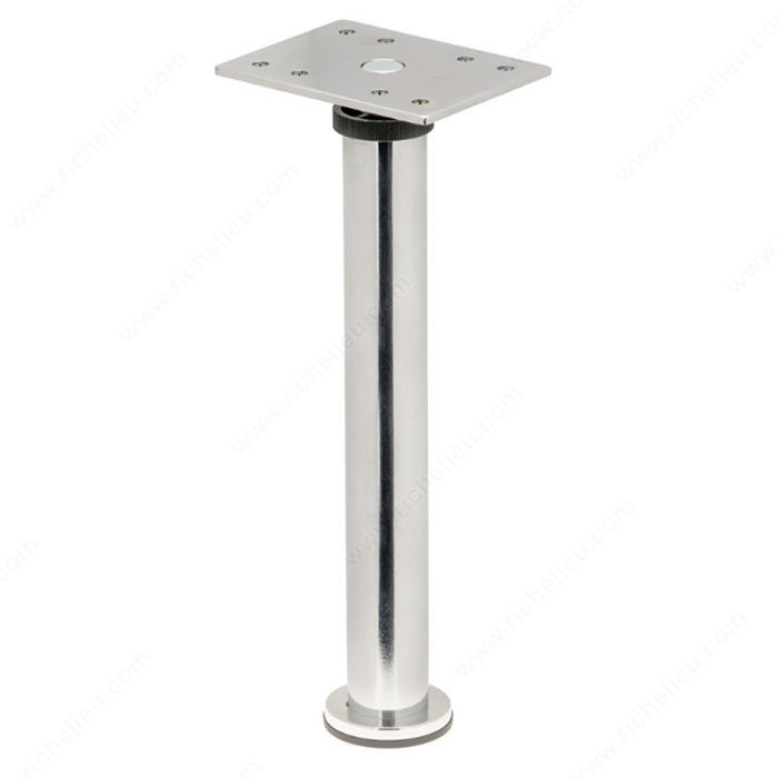 BORSA - Ajustable Furniture Leg - 642, 15 mm (5/8") adjustment, Height 100 mm, Finish Chrome PRO-PACK 2