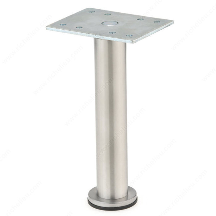 BORSA - Ajustable Furniture Leg - 642, 15 mm (5/8") adjustment, Height 100 mm, Finish Stainless Steel PRO-PACK 2