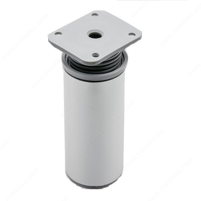 Decorative Round Adjustable ABS Leg - 6429-6477, 7 mm (1/4'') and 10 mm (3/8'') adjustment, Height 100 mm, Adjustability 10 mm, Finish Chrome PRO-PACK 2