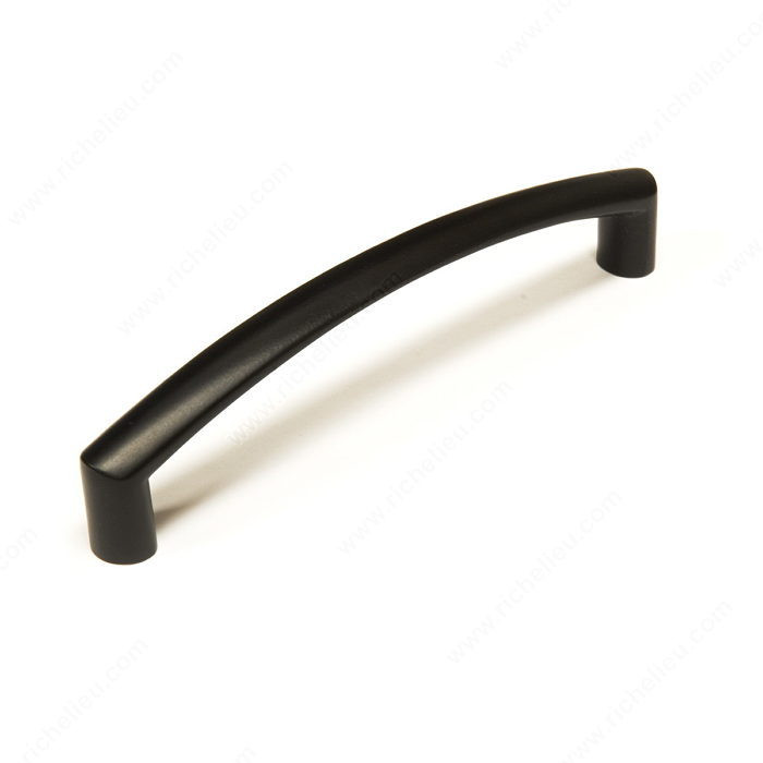 Contemporary Metal Pull - 6500, Finish Matte Black, Screw/Nail 8/32 (Not Included)
