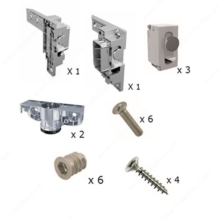 Libra BS - Complete Set of Hardware for 1 Suspended Cabinet,