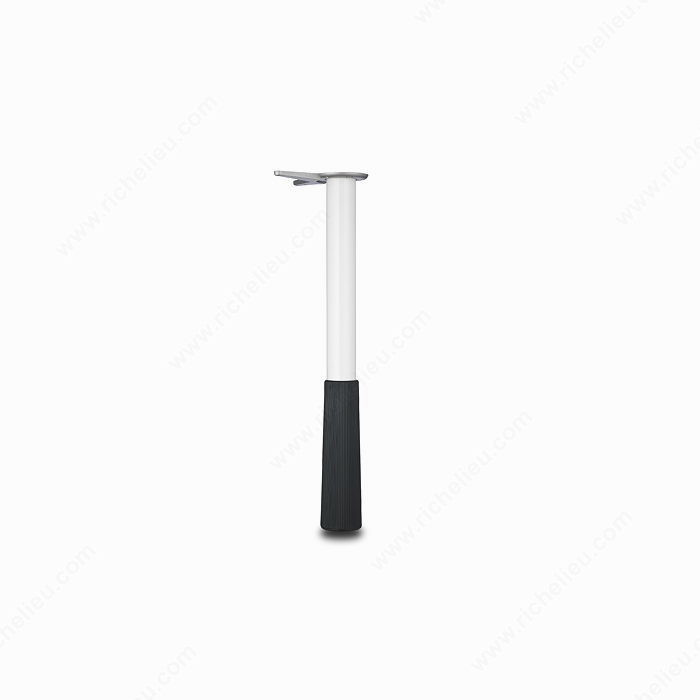 585 mm (23'') - Adjustable Legs for Children's Furniture - 6543, 180 mm (7- 1/8'') adjustment, Finish White and Black