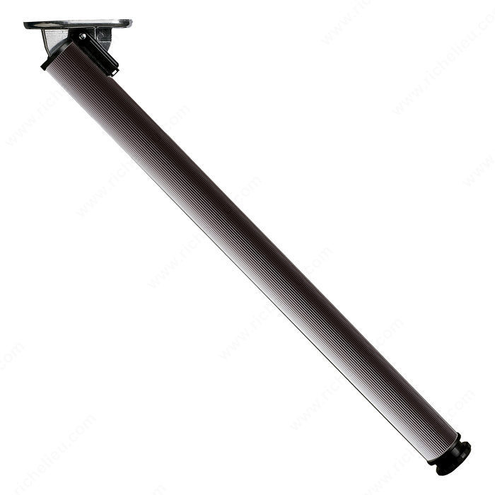 710 mm (28'') - Folding Table Leg, 30 mm (1- 1/8'') adjustment, Finish Matte Black