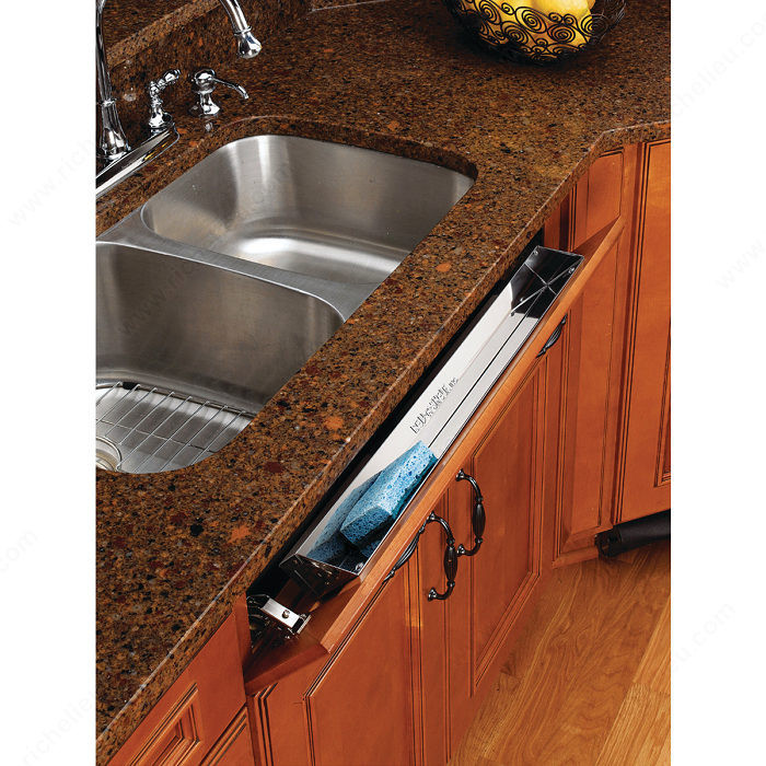 Stainless Steel Trays with Soft-Close, Width 28 1/2 in, Depth 2 1/4 in, Width 28 in