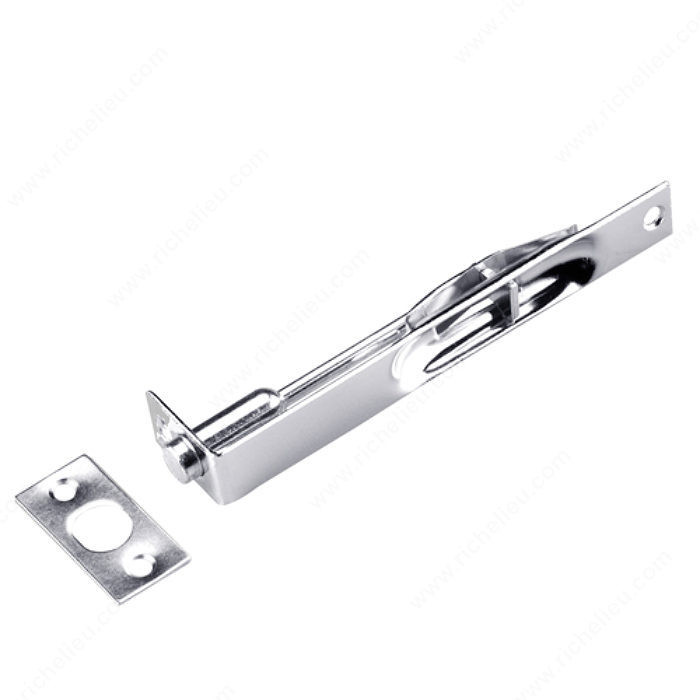 6 x 3/4 Flush Bolt, Additional safety for doors, Color/Finish Brushed Chrome