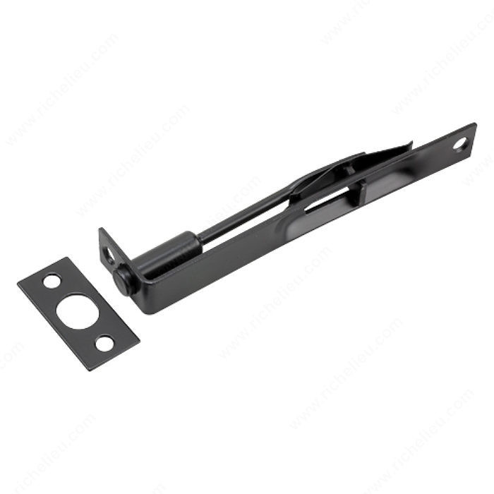 6 x 3/4 Flush Bolt, Additional safety for doors, Color/Finish Black