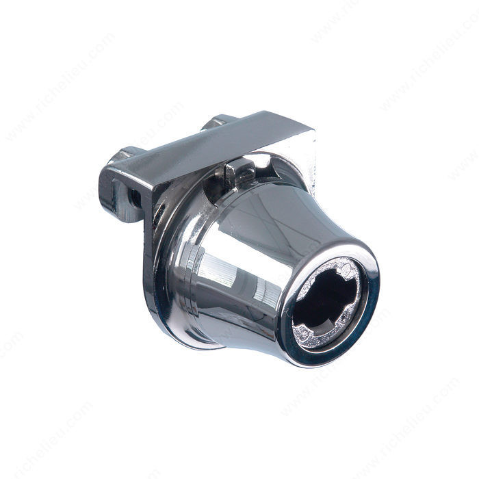 No-Drill Glass Door Lock, Lock Shape Tapered