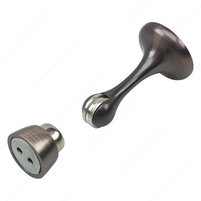 Magnetic Door Stop, Protects walls from swing of door and keeps door open., Finish Oil-Rubbed Bronze