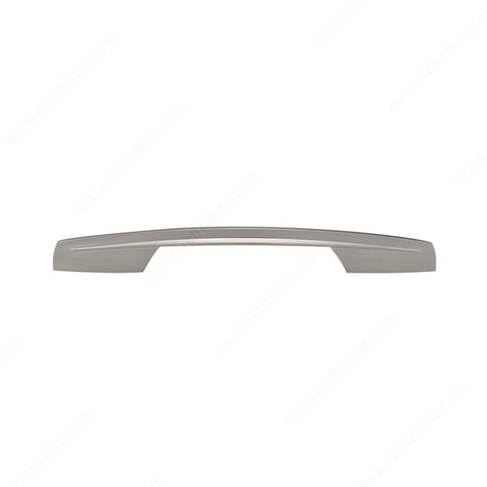 Contemporary Metal Pull - 6881, Center to Center 192 mm, Finish Brushed Nickel, Projection - Overall Dimensions 32 mm