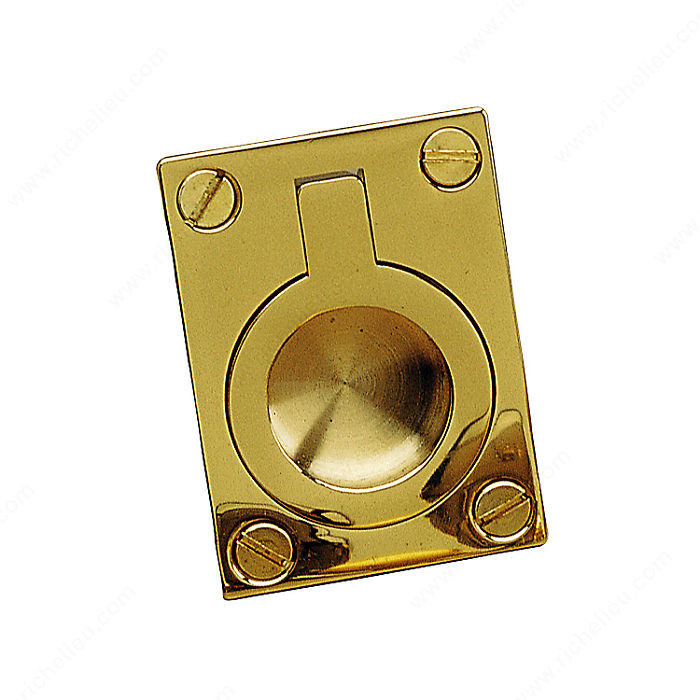 Traditional Recessed Brass Pull - 6902, Recommended for cabinet sliding door applications.,