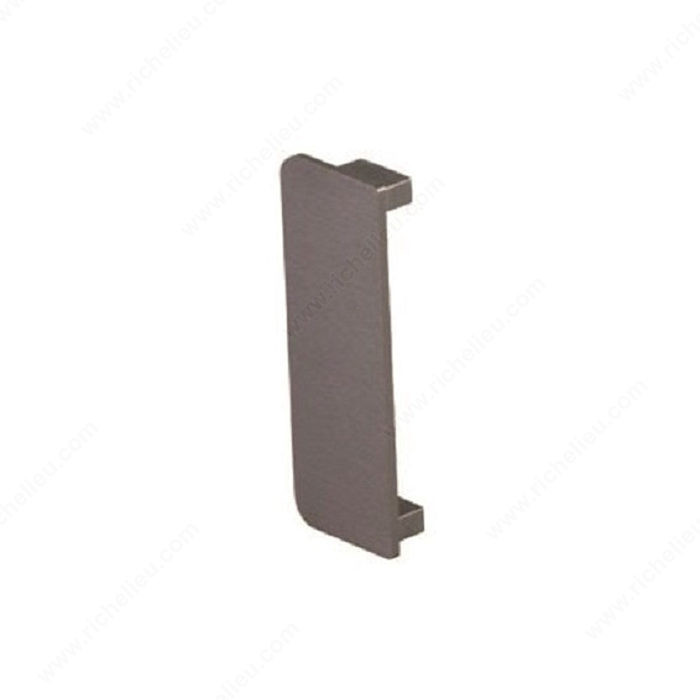 Closed Right / Left End Caps, Color/ Finish Satin Aluminum, Material Aluminum, Product Code 996