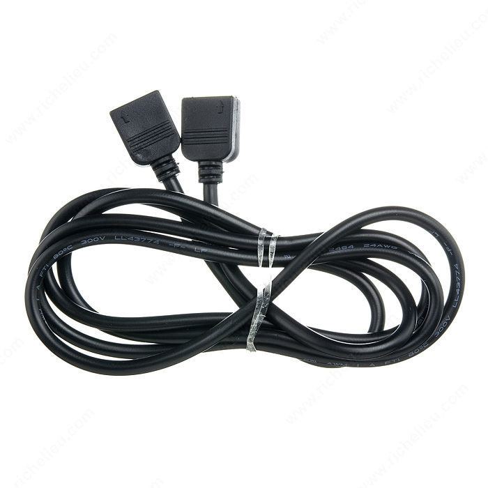 Connecting Cable for Richelieu's LED 24V Flexible Tape Light, Finish Black, Length 40 in PRO-PACK 2