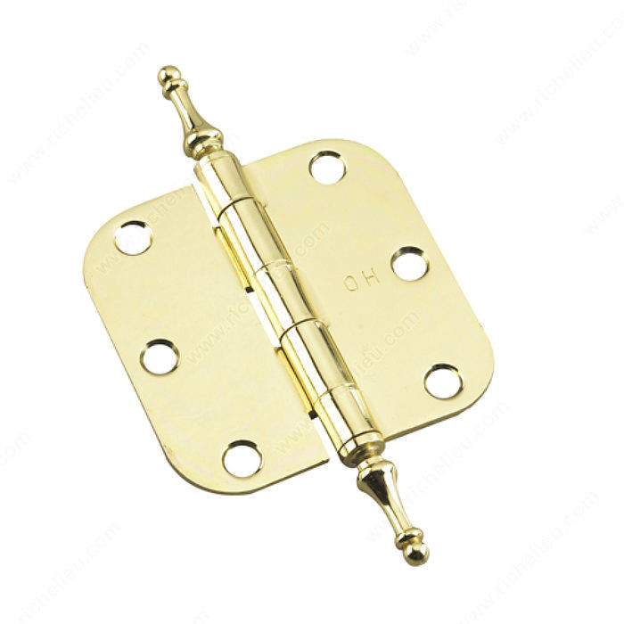 3 Full Mortise Butt Hinge with Steeple Tips, Steeple Tips,