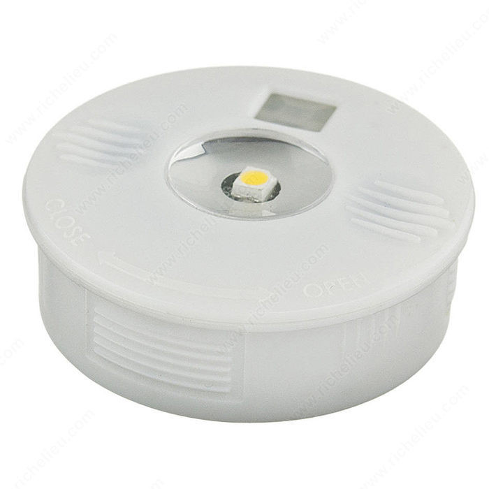 LED Battery-Operated Furniture & Cabinet Light, Battery operation, Finish White