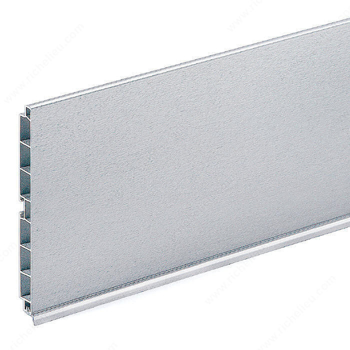 PVC Toe Kick, Height 150 mm, Finish Polished Aluminum