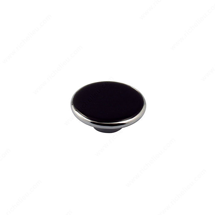 Contemporary Acrylic and Metal Knob - 737, Finish Translucent Grey