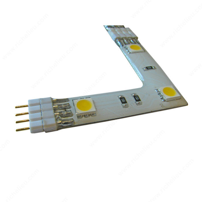 LED Flexible RGB Tape Light Accessories, Color- changing strips, Width 1 5/8 in, Function 90? L Connector
