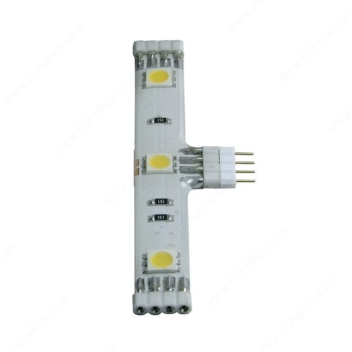 LED Flexible RGB Tape Light Accessories, Color- changing strips, Width 3/8 in, Function T Connector