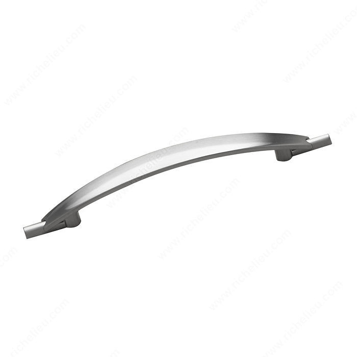 Contemporary Metal Pull - 7452, Center to Center 128 mm, Length - Overall Dimensions 183 mm