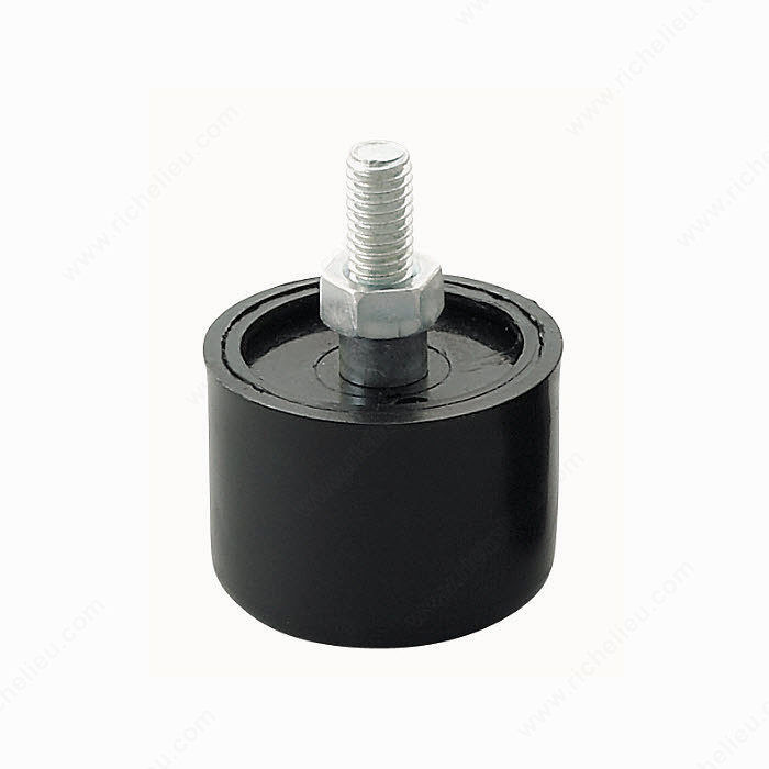 Self Adjusting Leveling Glide, Self adjustment up to 6 mm (15/6"), Threaded Stem W5/16, Stem Length 11 mm, Height - Overall Dimensions 42 mm