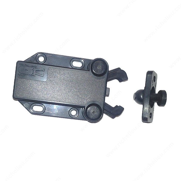 Non-Magnetic Touch Latch, Color/Finish Black