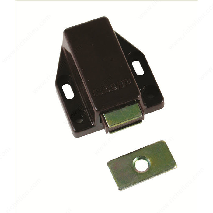 Magnetic Touch Latch, Color/Finish Brown PRO-PACK 2