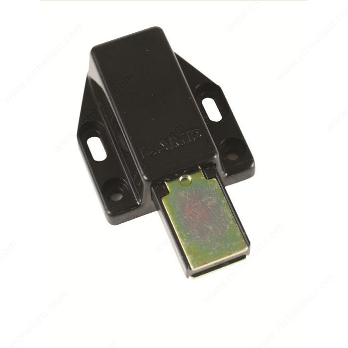 Magnetic Touch Latch, Color/Finish Black PRO-PACK 2