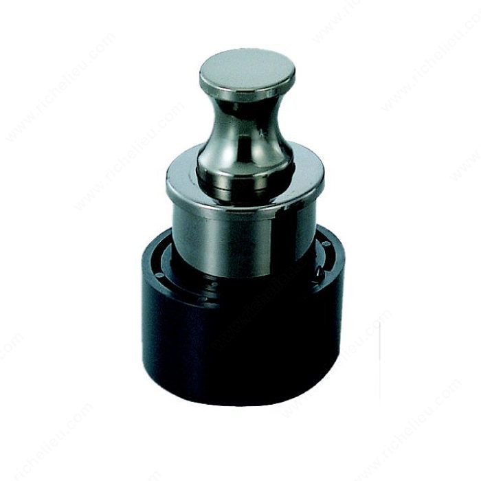 Push Knob, Knob can be pushed- in when not in use., Color/Finish Nickel