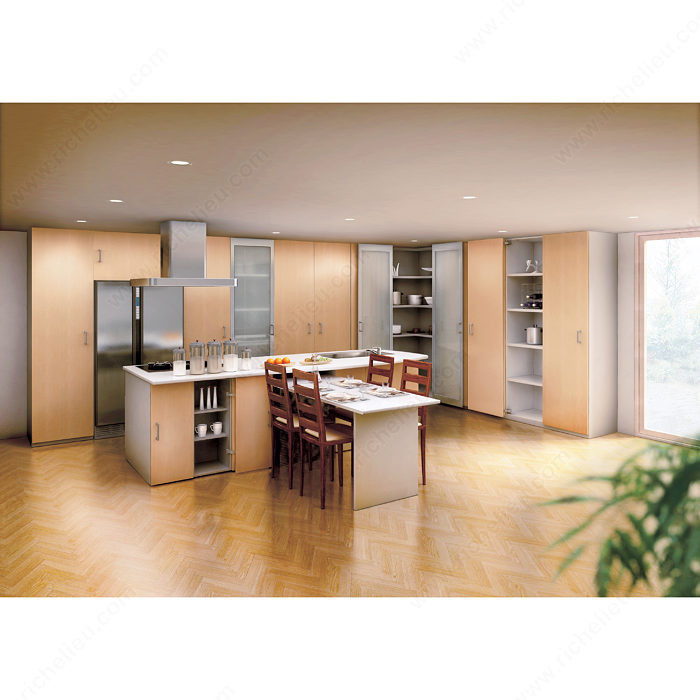 MonoFlat FAD-20, Lateral Opening System - Medium Cabinet Weight Doors,