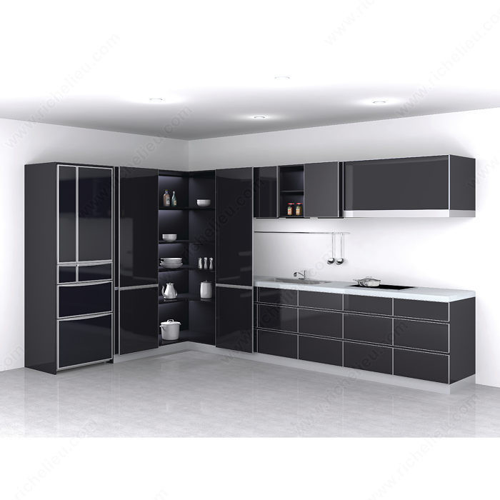 MonoFlat LIN-X600, Lateral Opening System - Medium Cabinet Doors,
