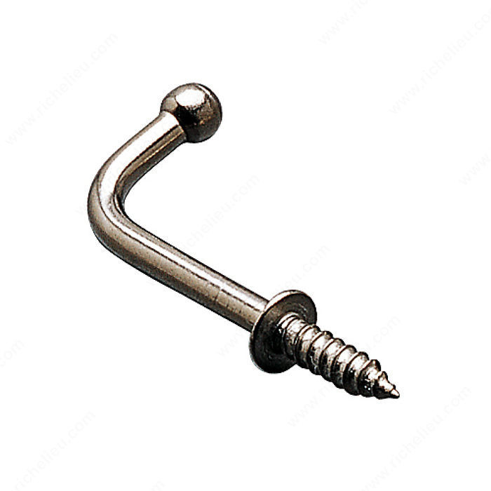 Utility Stainless Steel Screw Hook - 7570, Height - Overall Dimensions 14 mm, Projection - Overall Dimensions 21.8 mm, Width - Overall Dimensions 6.5 mm PRO-PACK 10