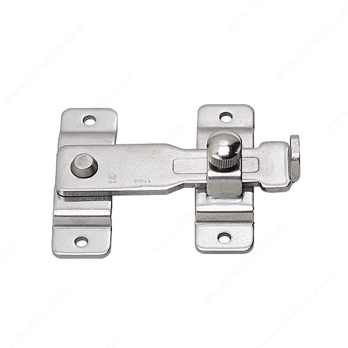 Spring-Loaded Bar Latch, Length - Overall Dimensions 105 mm, Width - Overall Dimensions 80 mm, Projection - Overall Dimensions 26 mm