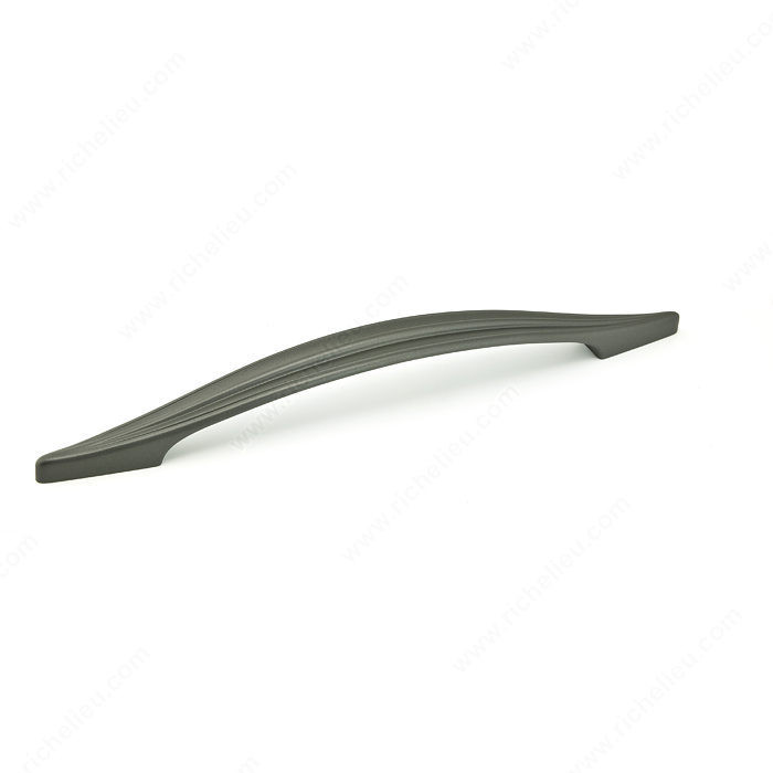 Transitional Metal Pull - 7615, Center to Center 320 mm, Finish Graphite, Projection - Overall Dimensions 38.8 mm